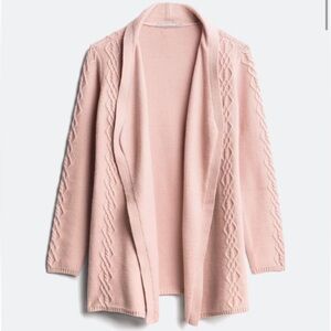 Lemon Tart Blush‎ Open Front Cardigan